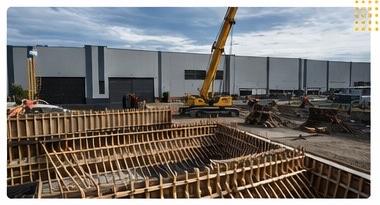 Concrete formwork construction project